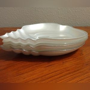Shell design appetizer dishes, set of four
